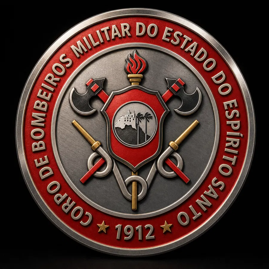Brasão ou símbolo institucional da CBMES