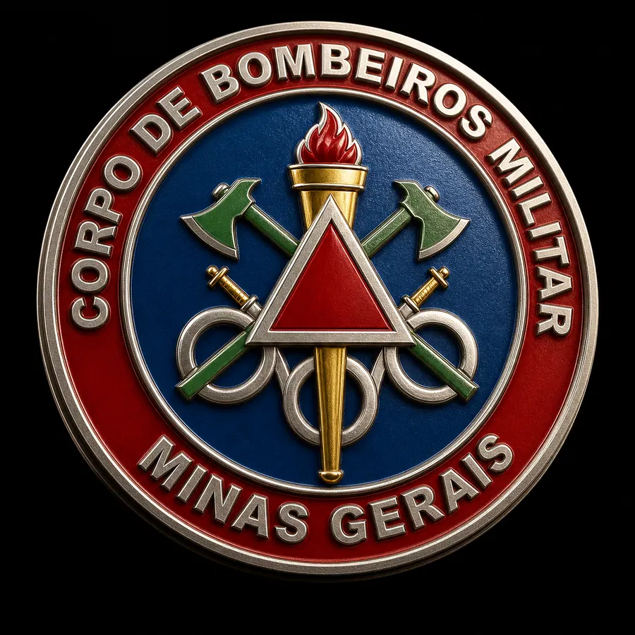 Brasão ou símbolo institucional da CBMMG