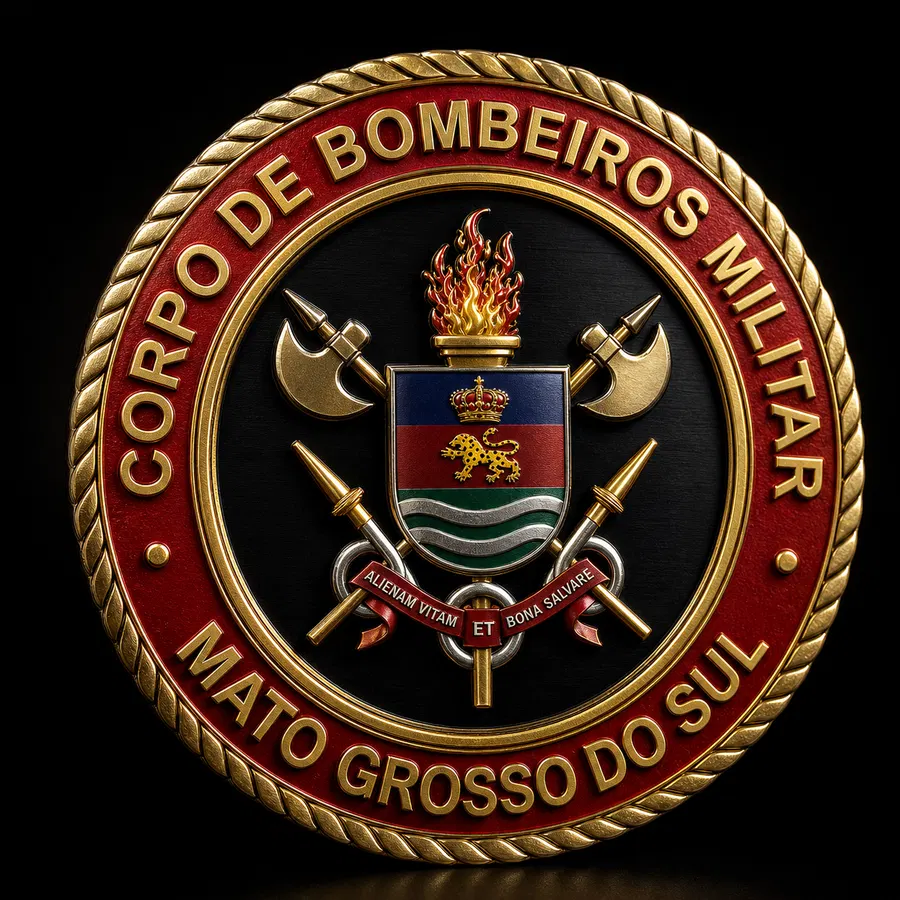 Brasão ou símbolo institucional da CBMMS