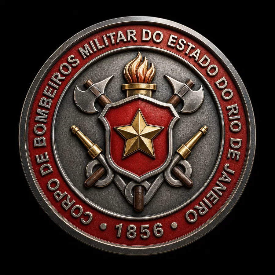 Brasão ou símbolo institucional da CBMERJ