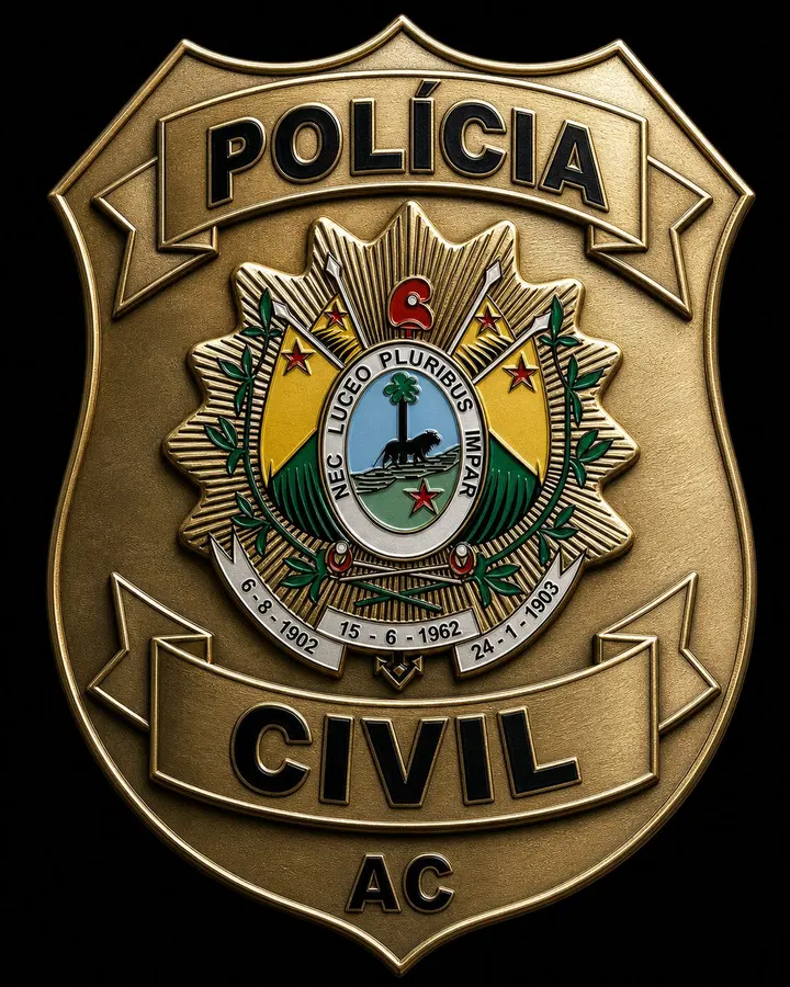 Brasão ou símbolo institucional da PCAC