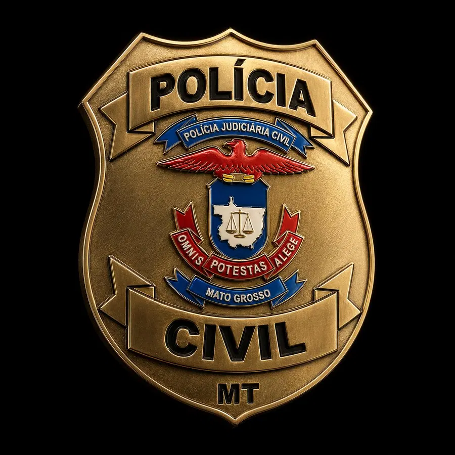 Brasão ou símbolo institucional da PCMT