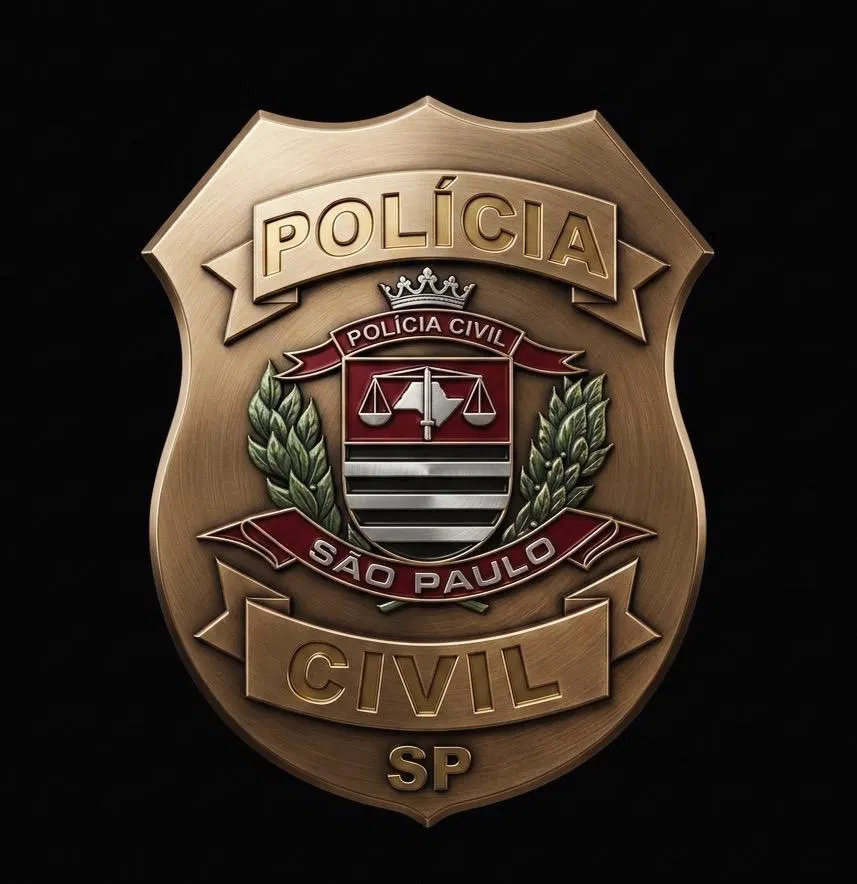 Brasão ou símbolo institucional da PCSP