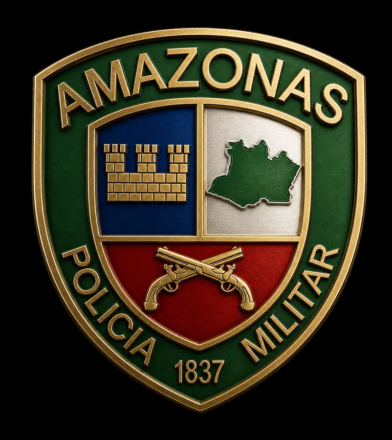 Brasão ou símbolo institucional da PMAM