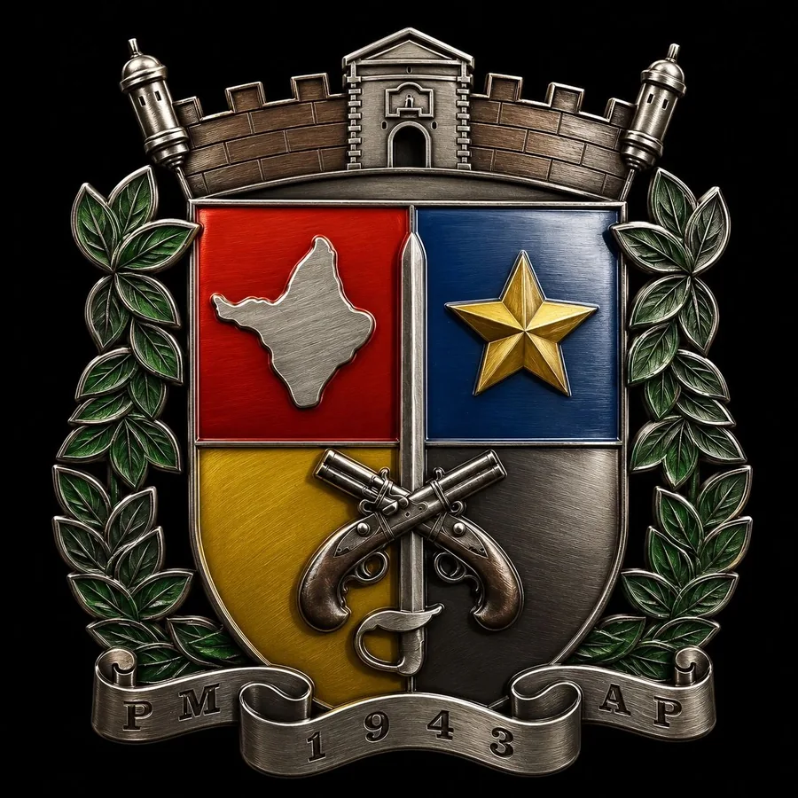 Brasão ou símbolo institucional da PMAP