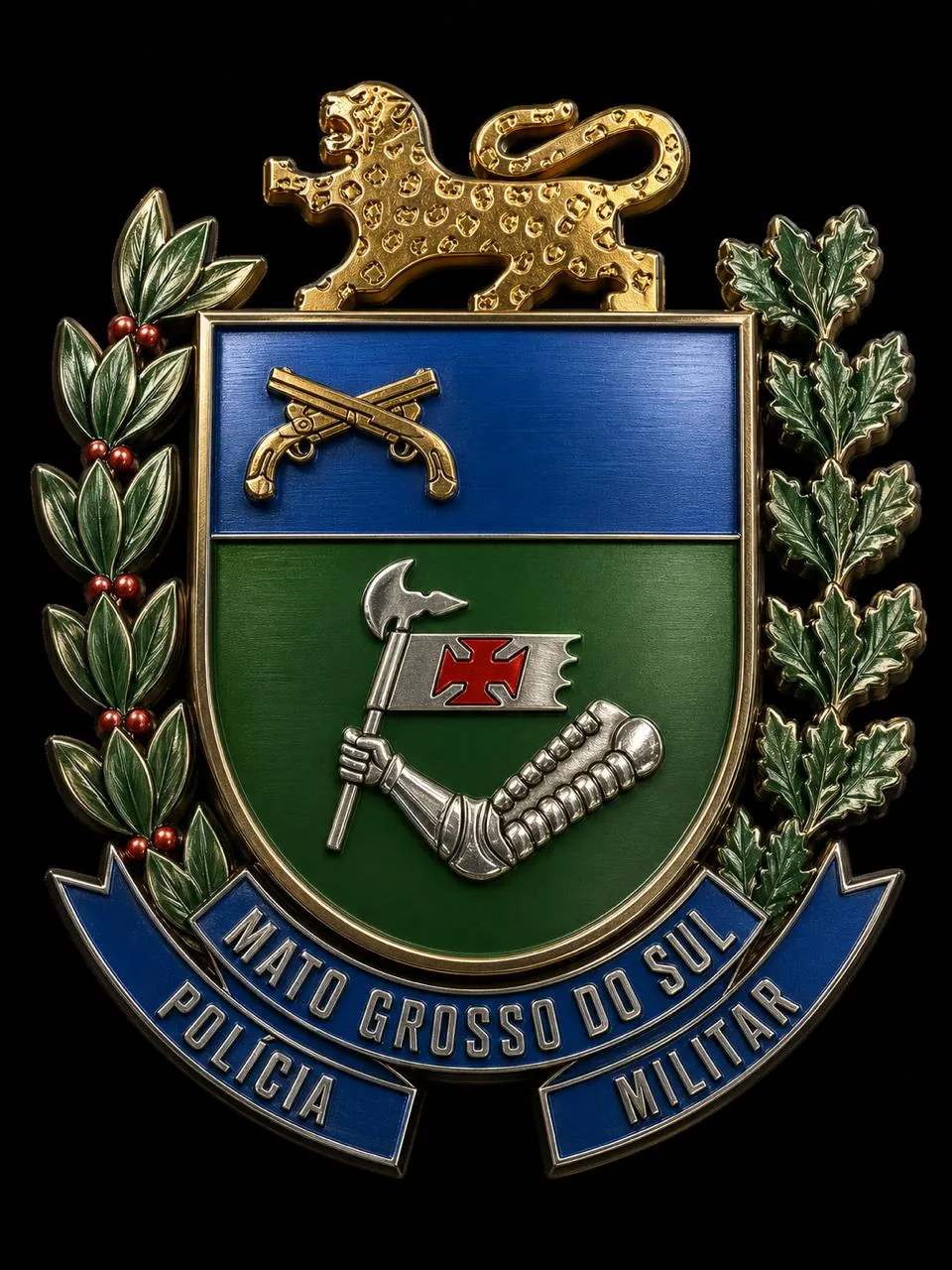 Brasão ou símbolo institucional da PMMS