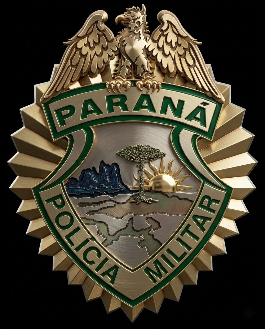 Brasão ou símbolo institucional da PMPR
