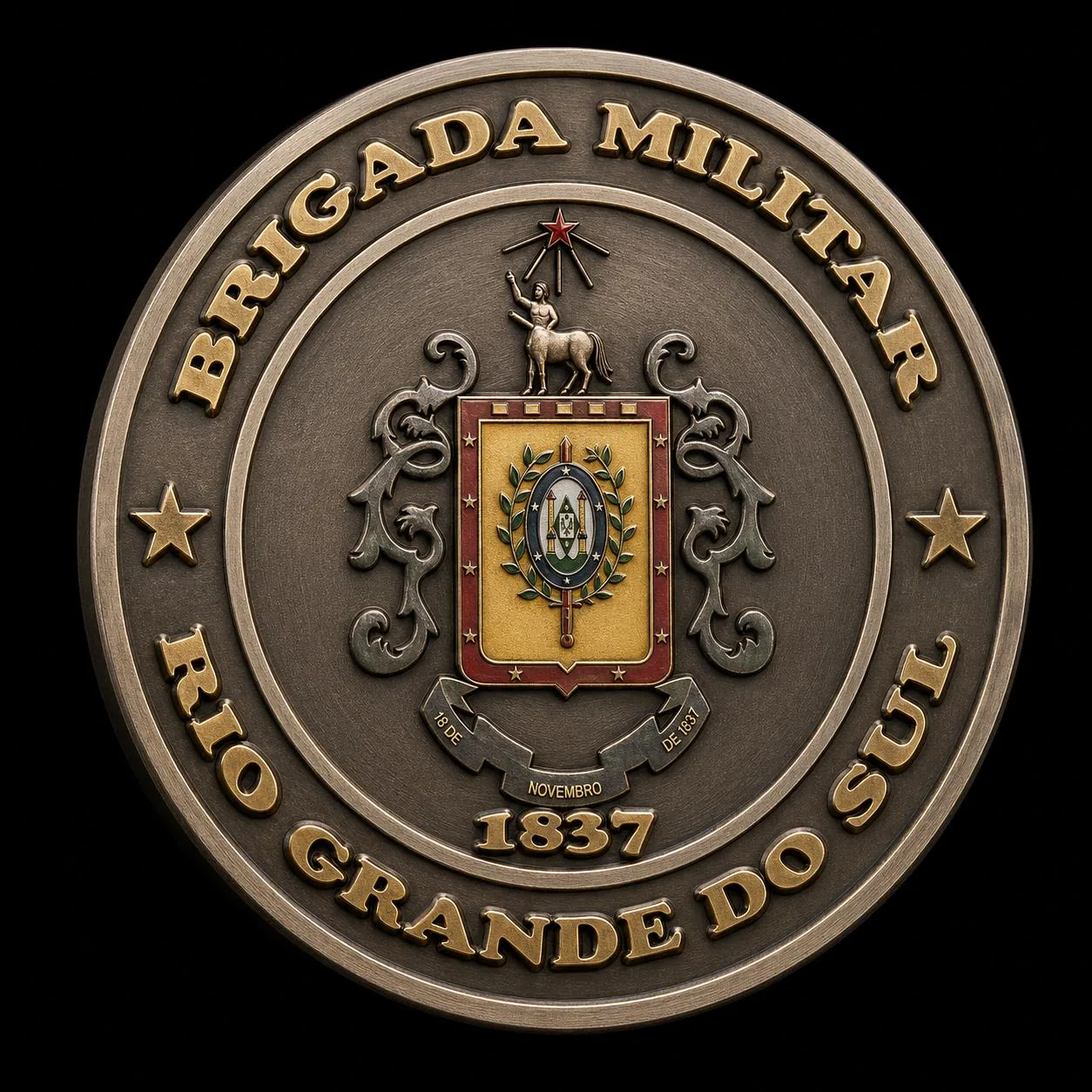 Brasão ou símbolo institucional da PMRS